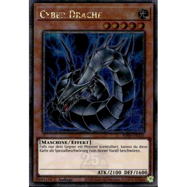 Cyber Drache RA03-DE155 (Quarter Century Secret Rare)