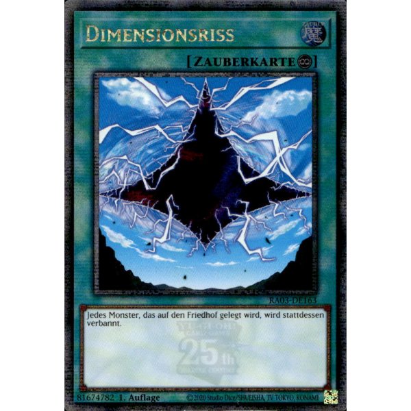 Dimensionsriss RA03-DE163 (Quarter Century Secret Rare)