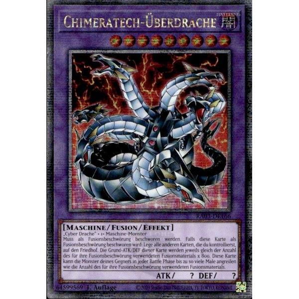 Chimeratech-&Uuml;berdrache RA03-DE166 (Quarter Century Secret Rare)