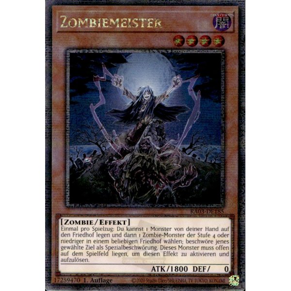 Zombiemeister RA03-DE185 (Quarter Century Secret Rare)