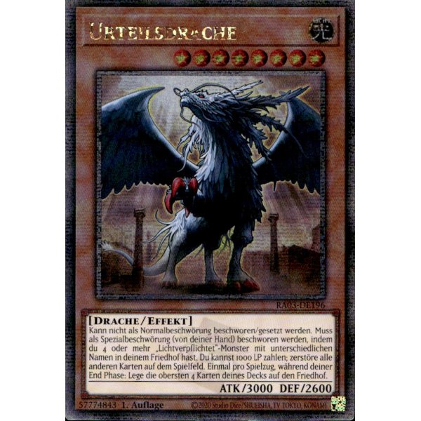 Urteilsdrache RA03-DE196 (Quarter Century Secret Rare)