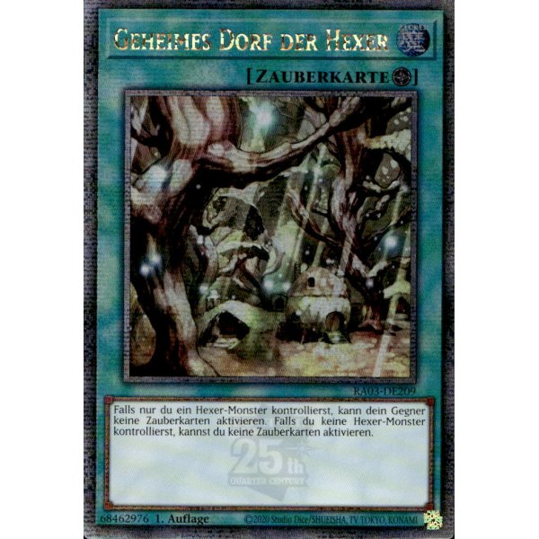 Geheimes Dorf der Hexer RA03-DE209 (Quarter Century Secret Rare)