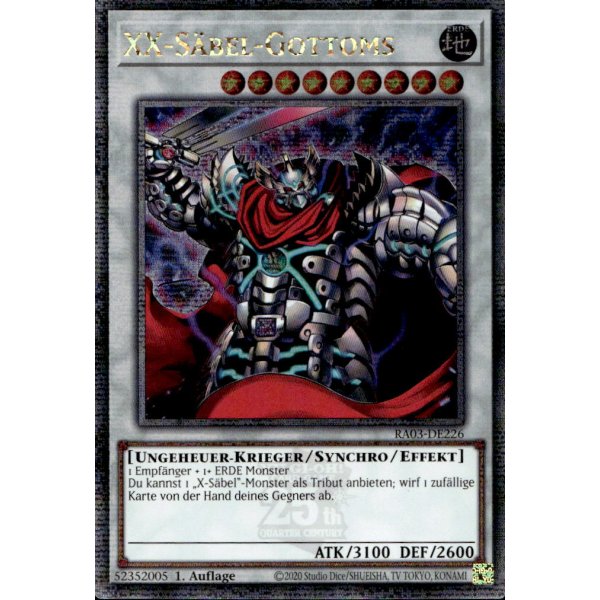 XX-S&auml;bel-Gottoms RA03-DE226 (Quarter Century Secret Rare)