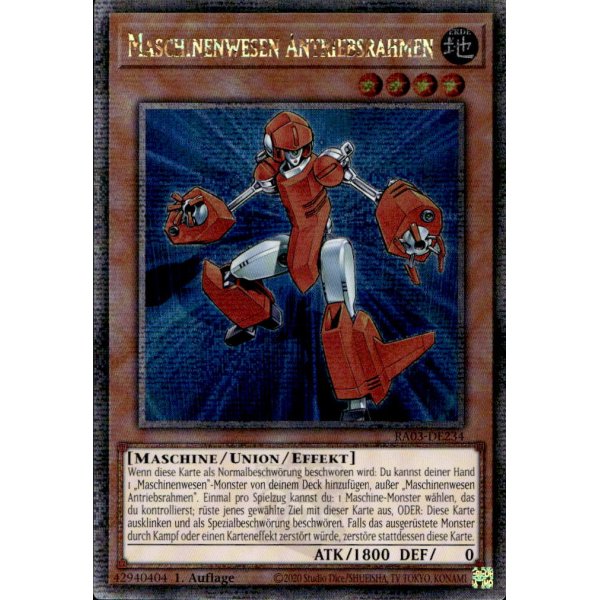 Maschinenwesen Antriebsrahmen RA03-DE234 (Quarter Century Secret Rare)