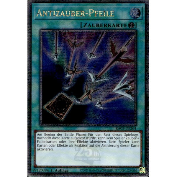 Antizauber-Pfeile RA03-DE264 (Quarter Century Secret Rare)