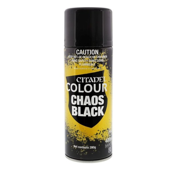 Warhammer Chaos Black Spray Grundierspray (400 ml) (62-02)