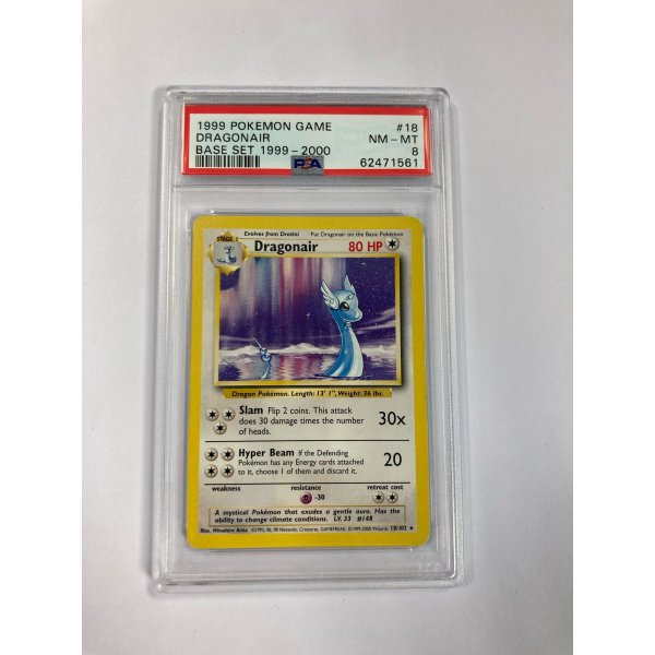 1999 POKEMON GAME DRAGONAIR BASE SET 1999 - 2000 PSA 8