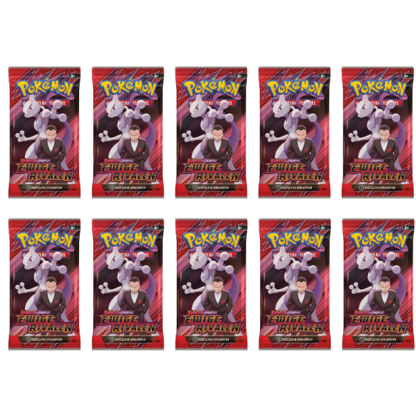 Karmesin &amp; Purpur Ewige Rivalen 10x Booster (deutsch)