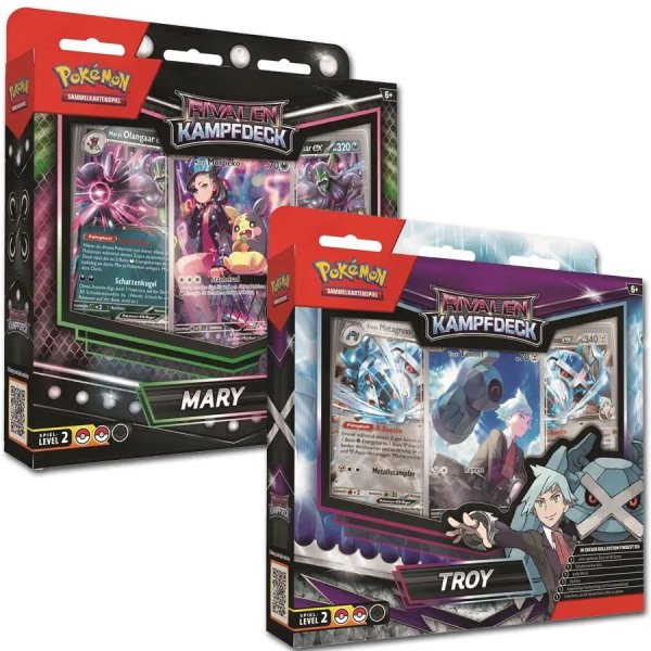 Pokemon Beide Rivalen Kampfdecks - Mary &amp; Troy (deutsch)