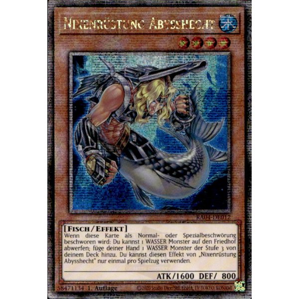 Nixenr&uuml;stung Abysshecht RA04-DE012 (Quarter Century Secret Rare)