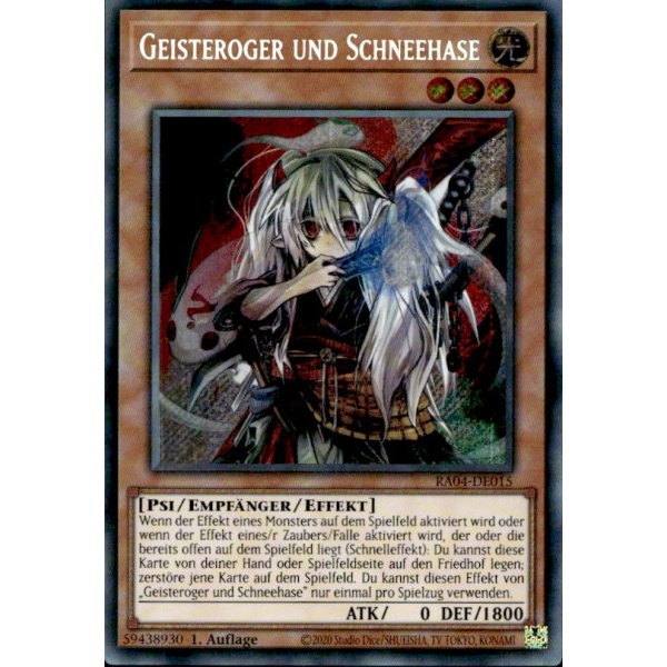 Geisteroger und Schneehase RA04-DE015 (Secret Rare)
