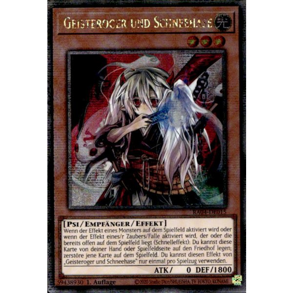Geisteroger und Schneehase RA04-DE015 (Quarter Century Secret Rare)