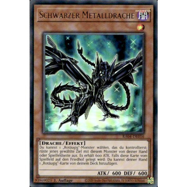 Schwarzer Metalldrache RA04-DE016 (Ultra Rare)