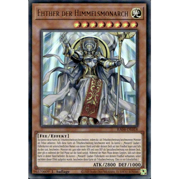 Ehther der Himmelsmonarch RA04-DE018 (Ultra Rare)