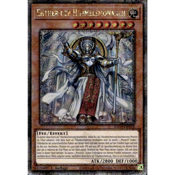 Ehther der Himmelsmonarch RA04-DE018 (Quarter Century Secret Rare)