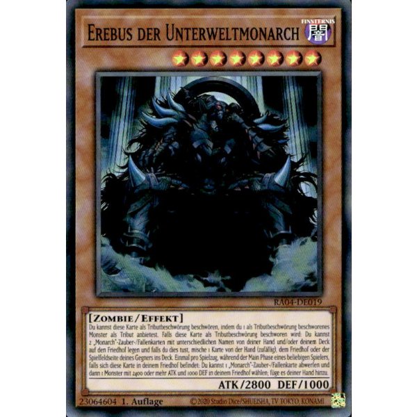Erebus der Unterweltmonarch RA04-DE019 (Super Rare)