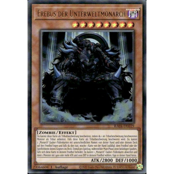 Erebus der Unterweltmonarch RA04-DE019 (Ultra Rare)
