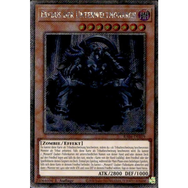 Erebus der Unterweltmonarch RA04-DE019 (Platinum Secret Rare)