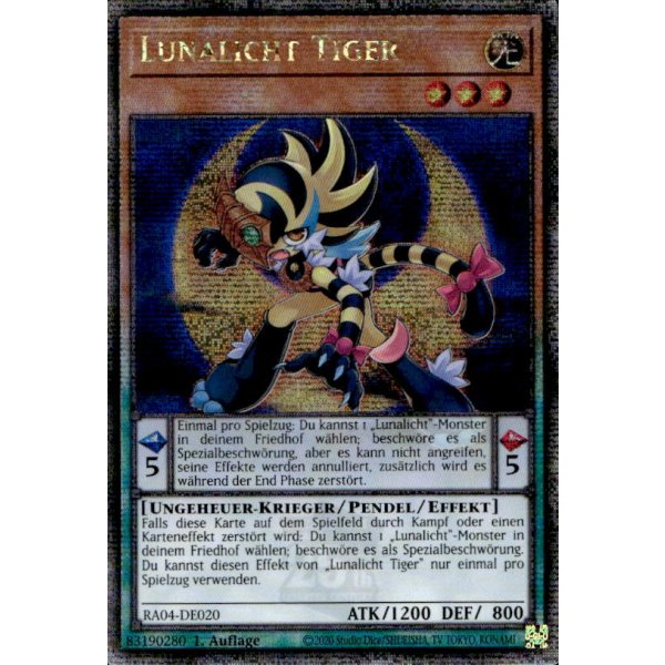 Lunalicht Tiger RA04-DE020 (Quarter Century Secret Rare)