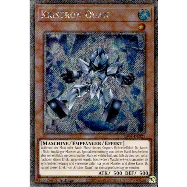 Kristron Quan RA04-DE021 (Platinum Secret Rare)