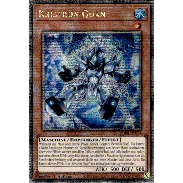 Kristron Quan RA04-DE021 (Quarter Century Secret Rare)