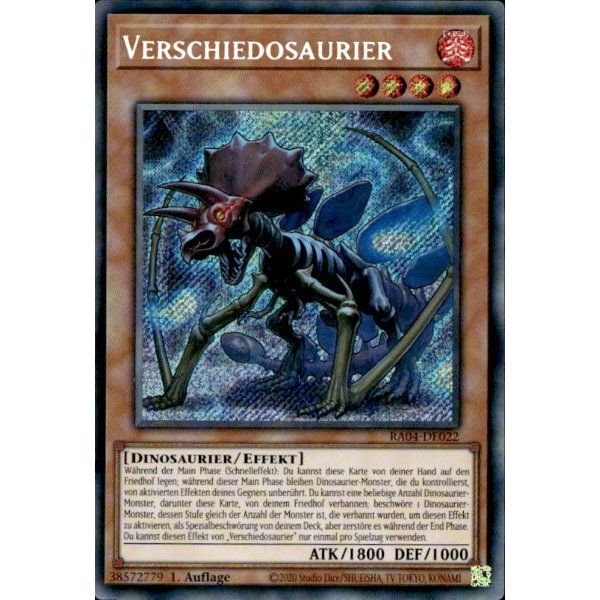 Verschiedosaurier RA04-DE022 (Secret Rare)