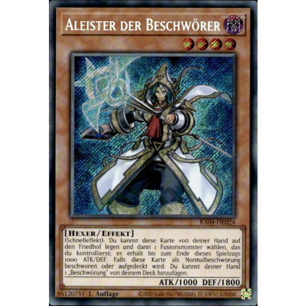 Aleister der Beschw&ouml;rer RA04-DE024 (Secret Rare)