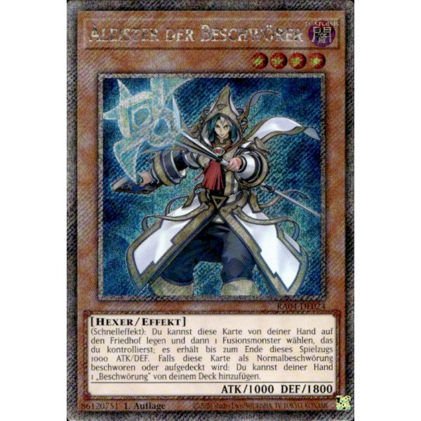 Aleister der Beschw&ouml;rer RA04-DE024 (Platinum Secret Rare)
