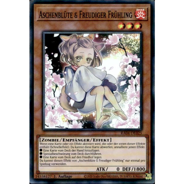 Aschenbl&uuml;te &amp; Freudiger Fr&uuml;hling RA04-DE025 (Super Rare)