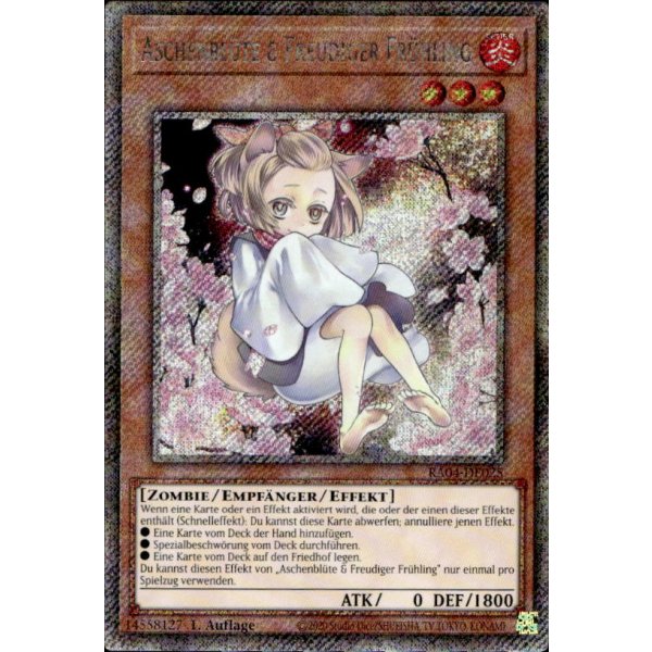 Aschenbl&uuml;te &amp; Freudiger Fr&uuml;hling RA04-DE025 (Platinum Secret Rare)