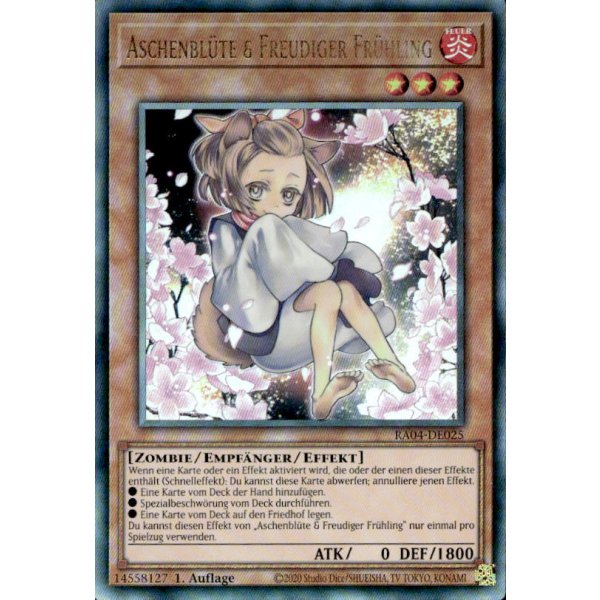 Aschenbl&uuml;te &amp; Freudiger Fr&uuml;hling RA04-DE025 (Ultimate Rare)