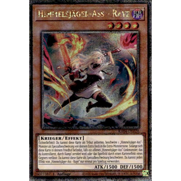 Himmelsj&auml;ger-Ass - Raye RA04-DE026-alt (Quarter Century Secret Rare)