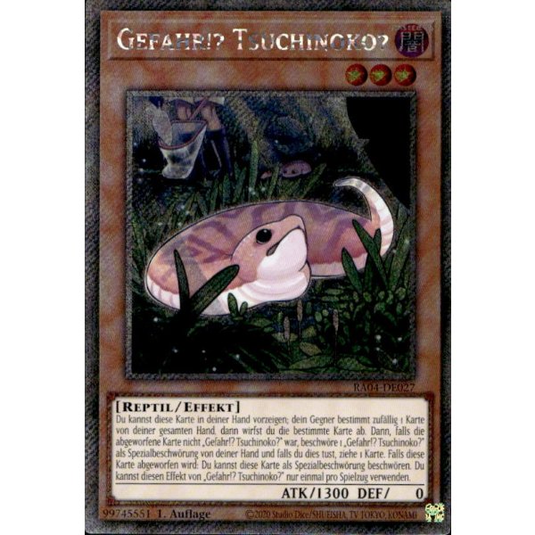 Gefahr!? Tsuchinoko? RA04-DE027 (Platinum Secret Rare)