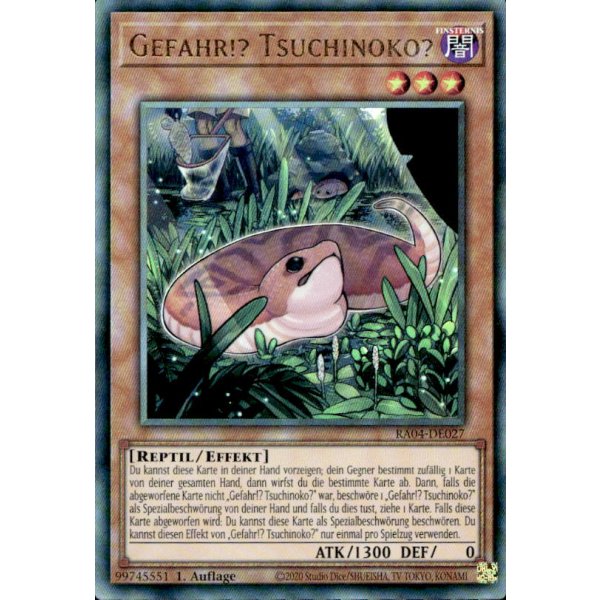 Gefahr!? Tsuchinoko? RA04-DE027 (Ultimate Rare)