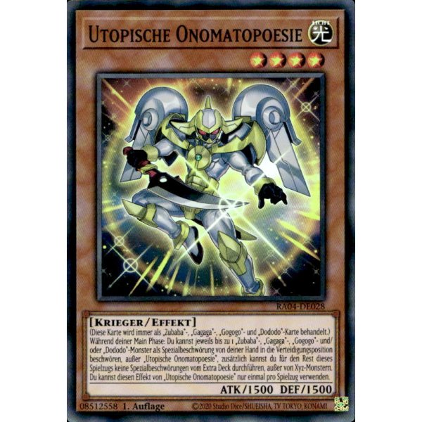 Utopische Onomatopoesie RA04-DE028 (Super Rare)