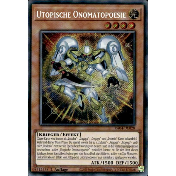 Utopische Onomatopoesie RA04-DE028 (Secret Rare)