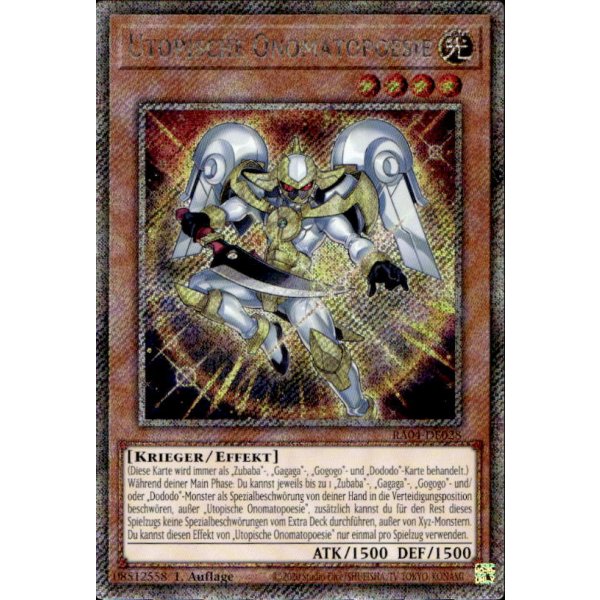 Utopische Onomatopoesie RA04-DE028 (Platinum Secret Rare)