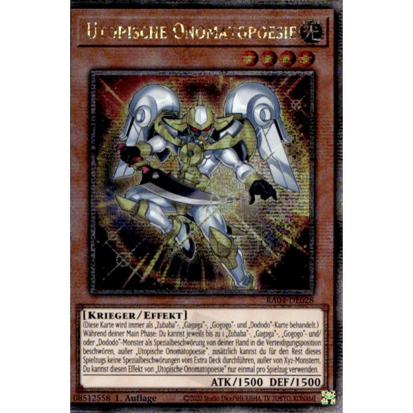 Utopische Onomatopoesie RA04-DE028 (Quarter Century Secret Rare)