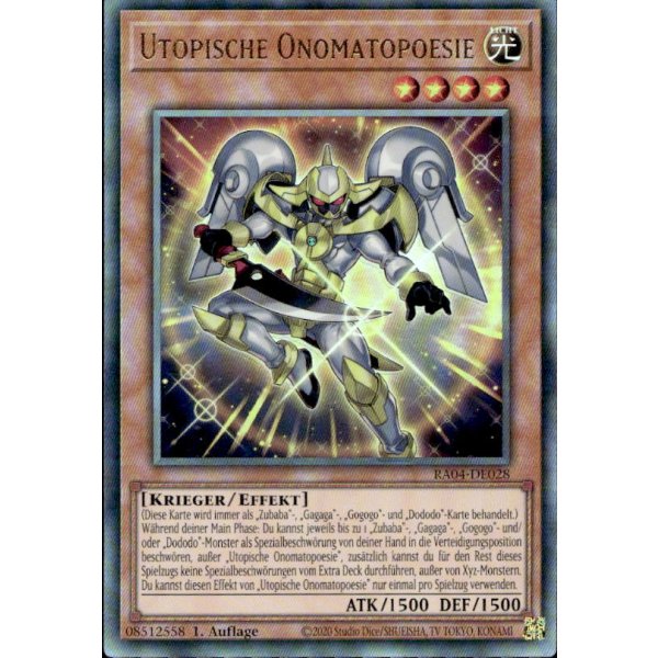 Utopische Onomatopoesie RA04-DE028 (Ultimate Rare)