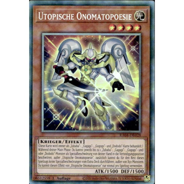 Utopische Onomatopoesie RA04-DE028 (Collectors Rare)