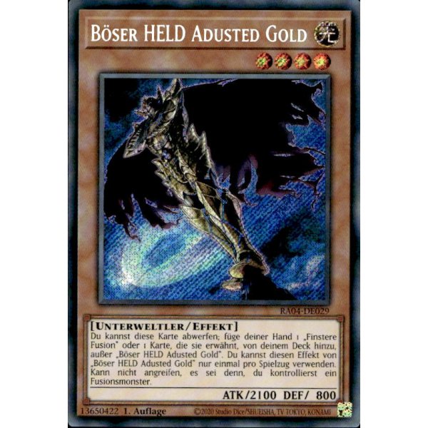 B&ouml;ser HELD Adusted Gold RA04-DE029 (Secret Rare)