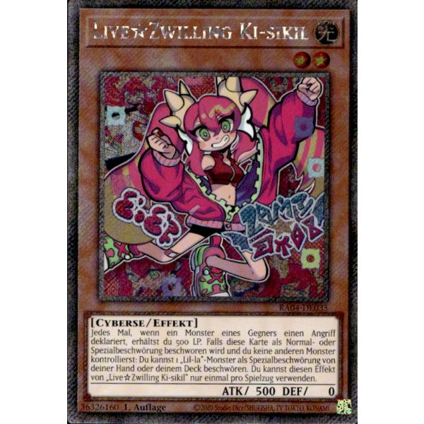 LiveTwin Ki-sikil RA04-DE035 (Platinum Secret Rare)