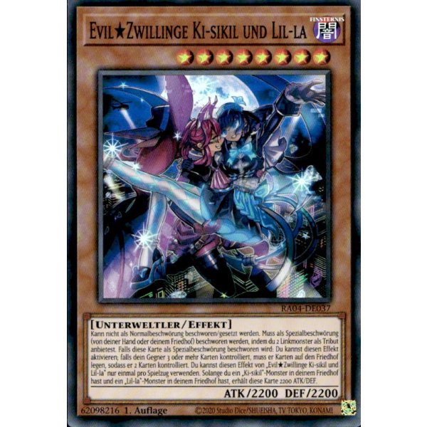 EvilTwins Ki-sikil &amp; Lil-la RA04-DE037 (Super Rare)