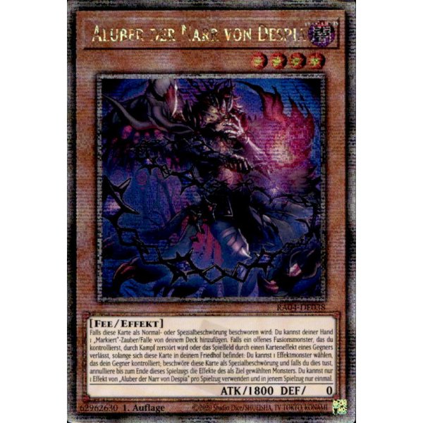 Aluber der Narr von Despia RA04-DE038 (Quarter Century Secret Rare)