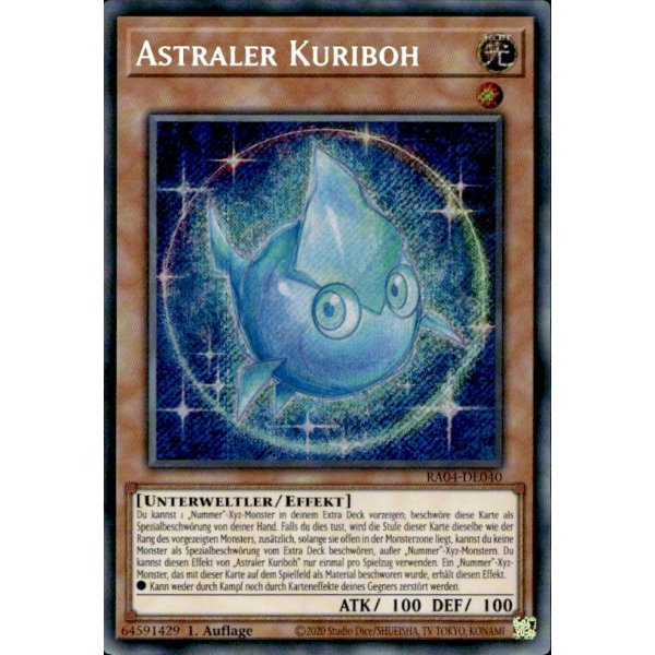 Astraler Kuriboh RA04-DE040 (Secret Rare)