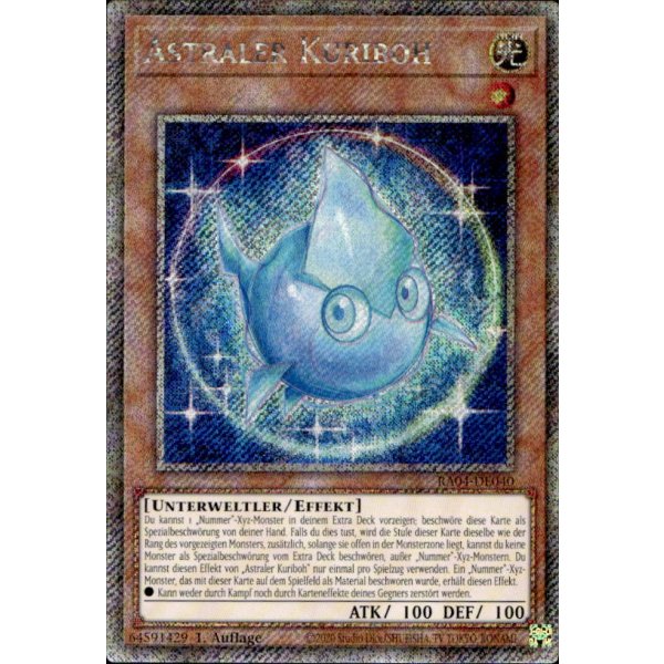 Astraler Kuriboh RA04-DE040 (Platinum Secret Rare)