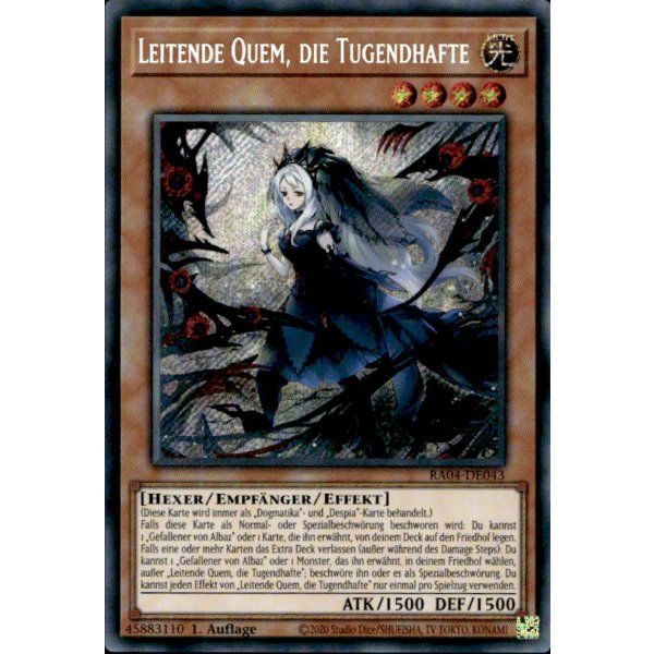Leitende Quem, die Tugendhafte RA04-DE043 (Secret Rare)