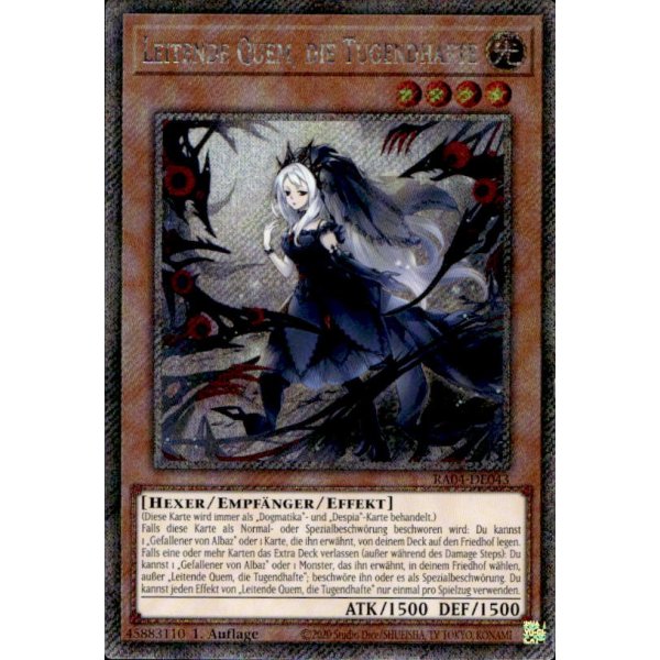 Leitende Quem, die Tugendhafte RA04-DE043 (Platinum Secret Rare)