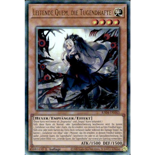 Leitende Quem, die Tugendhafte RA04-DE043 (Ultimate Rare)