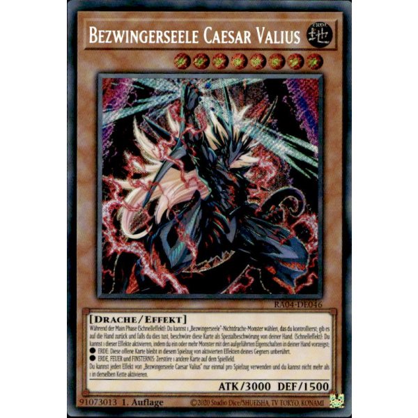 Bezwingerseele Caesar Valius RA04-DE046 (Secret Rare)